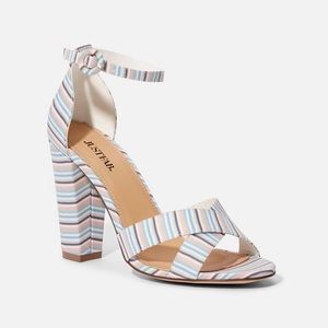 Justfab Olivia block heeled sandal